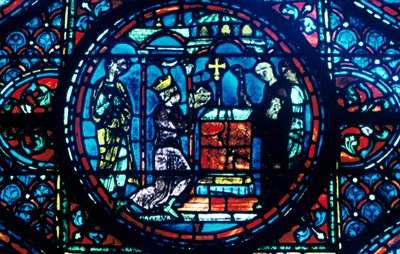 Charlemagne donne des reliques à la chapelle d