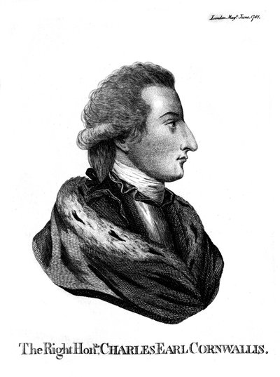Charles Cornwallis 1738-1805, 1er marquis Cornwallis, 1781 - Unbekannt