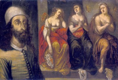 Charles Ier après son exécution avec sa tête recousue, années 1660 - Unbekannt