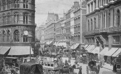 Cheapside depuis la Mansion House, City de Londres - Unbekannt