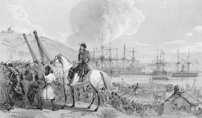 Cherson - Baie des Cosaques. Lieu de débarquement et dépôt français, vers 1850 - Unbekannt