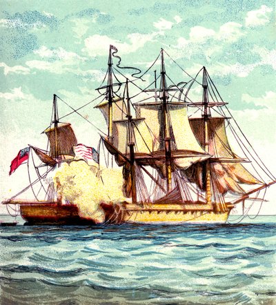 Chesapeake et Shannon, 1812 vers les années 1850 - Unbekannt