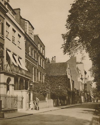 Cheyne Walk, une route discrète surplombant la rivière, riche en souvenirs, c. 1935 - Unbekannt