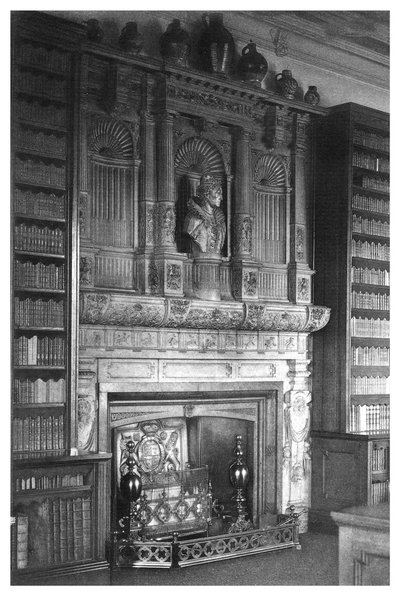 Cheminée de la bibliothèque du château de Windsor, 1896 - Unbekannt