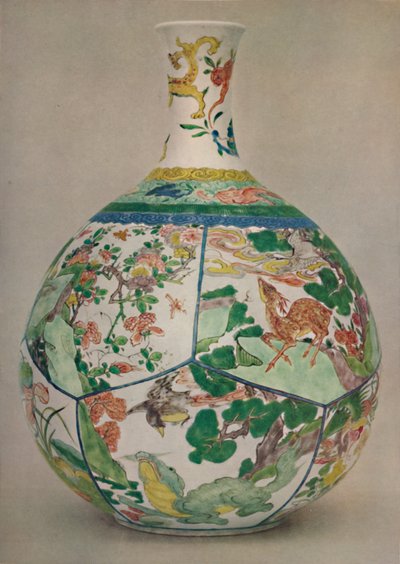 Bouteille en porcelaine chinoise en émail Famille Verte. Période de Kangxi, 1662-1722, 1928 - Unbekannt