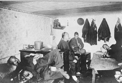 Maison de logement chinoise à San Francisco, Californie, vers 1900 (photo n/b) - Unbekannt