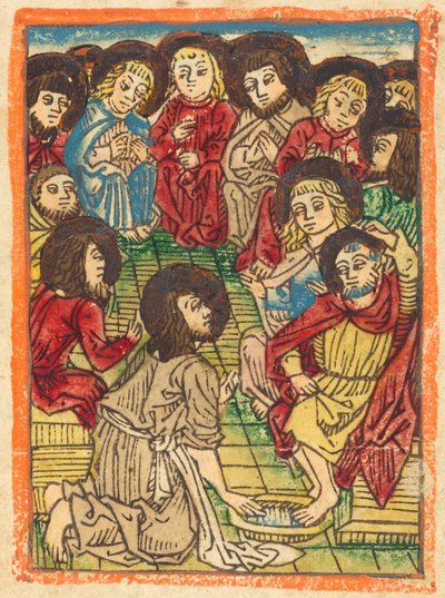 Le Christ lavant les pieds des apôtres, vers 1480 - Unbekannt