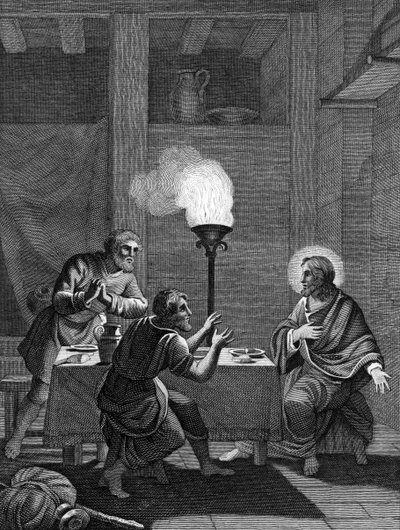 Le Christ et les deux disciples à Emmaüs, 1814 - Unbekannt