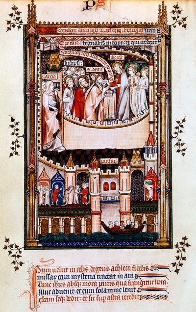 Le Christ donne la communion à Saint Denis, 1317 - Unbekannt