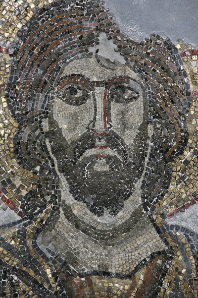 Mosaïque du Christ dans la chapelle du Golgotha à l