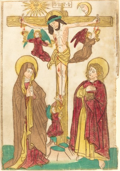 Christ sur la croix avec des anges - Unbekannt