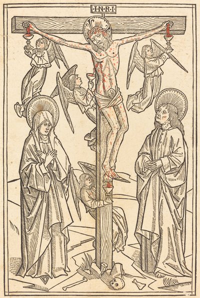 Christ en croix avec des anges - Unbekannt