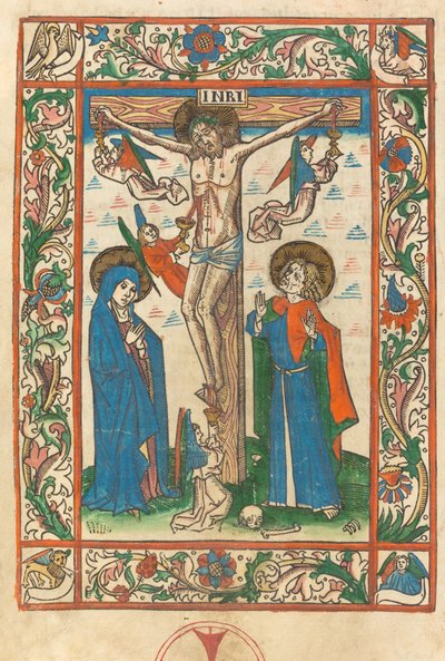 Christ en croix avec des anges, 1483 - Unbekannt