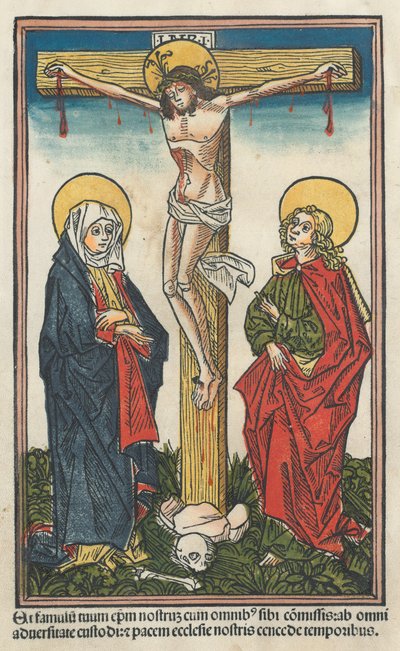 Christ en croix avec la Vierge et Saint Jean - Unbekannt