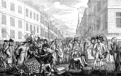 Jeux de Noël, le jour de la boxe, 1747 - Unbekannt