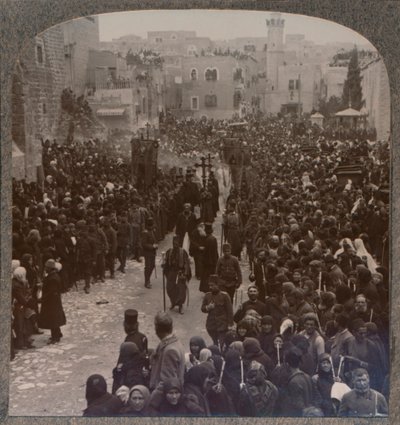 Procession de Noël à Bethléem, vers 1900 - Unbekannt