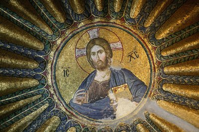 Mosaïque du Christ Pantocrator (en gloire), Istanbul, Turquie - Unbekannt