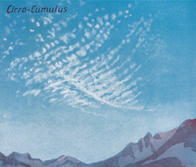Cirro-Cumulus - Une douzaine des principales formes de nuages dans le ciel, 1935 - Unbekannt