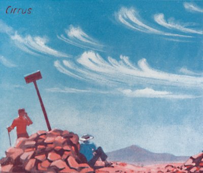 Cirrus - Une douzaine des principales formes de nuages dans le ciel, 1935 - Unbekannt
