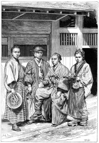 Citoyens de Tokyo, Japon, 1895 - Unbekannt
