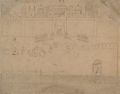 Paysage urbain, 19ème siècle - Unbekannt