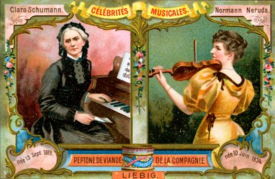 Clara Schumann et Wilma Norman-Neruda, vers 1900 - Unbekannt