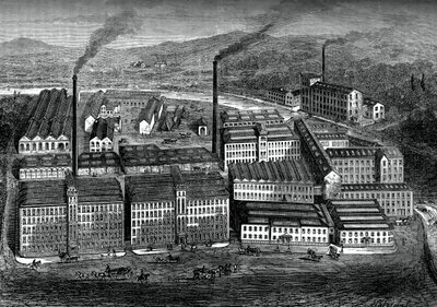 Clarks Anchor Thread Works, Paisley, Écosse, vers 1880 - Unbekannt