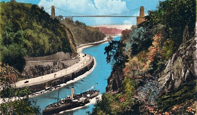 Pont suspendu de Clifton depuis Leigh Woods, Bristol, vers les années 1940 - Unbekannt