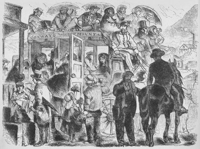 Autocars vers les stations et hôtels, vers 1859, 1938 - Unbekannt