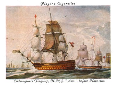 Navire amiral de Codrington, H.M.S. Asia, avant Navarin, 1936 - Unbekannt