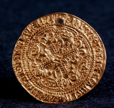 Pièce Korabelnik du Tsar Ivan III Avers : croix fleurie, 1471-1490 - Unbekannt