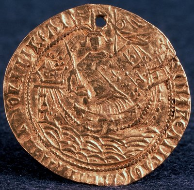 Pièce Korabelnik de Tsar Ivan III, Revers : Souverain sur son navire - Unbekannt