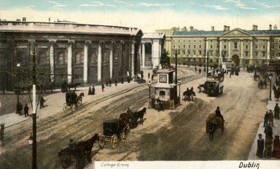 College Green - Dublin, fin du 19e-début du 20e siècle - Unbekannt