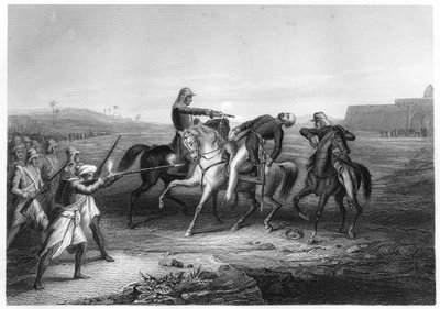 Colonel Platt tué par les mutins à Mhow, vers 1860 - Unbekannt
