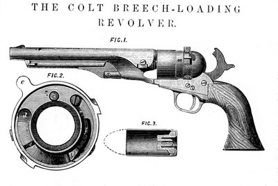 Revolver Colt Frontier, inventé par Samuel Colt 1814-62, vers 1850 - Unbekannt