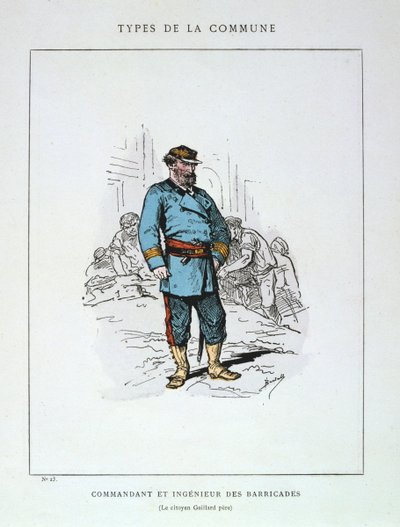 Commandant et ingénieur de barricades, Commune de Paris, 1871 - Unbekannt