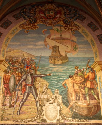 Conquête du Pérou par Francisco Pizarro - Unbekannt