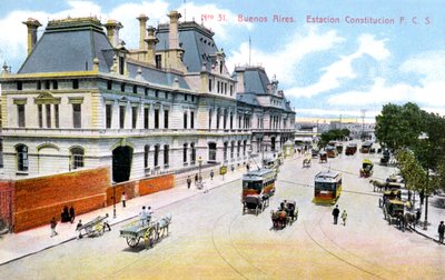 Gare de la Constitution, Buenos Aires, Argentine, années 1900 - Unbekannt