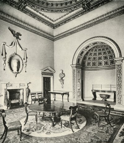 Intérieurs contrastés : Palladien - La salle à manger, Holkham, Norfolk, par William Kent, avec Regency - Unbekannt