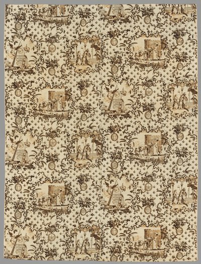 Linge imprimé en cuivre, 1789-1791 - Unbekannt