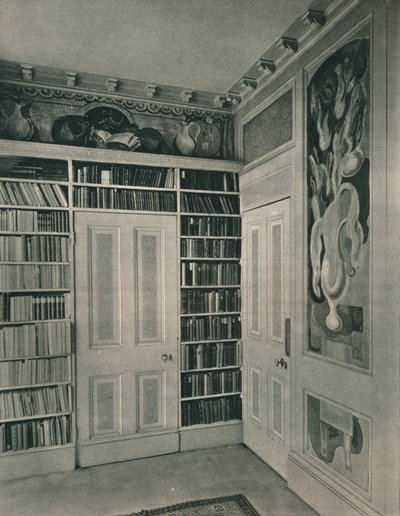 Coin du salon de Mme St. John Hutchinson, Regents Park. Panneaux par Duncan Grant, 1928 - Unbekannt