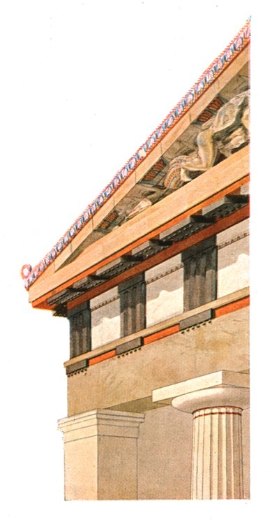 Coin du fronton de l