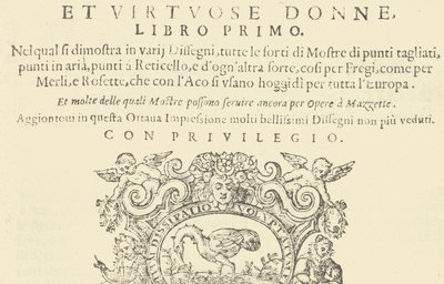Corona delle Nobili et Virtuose Donne: Libro I-IV, 1601 - Unbekannt