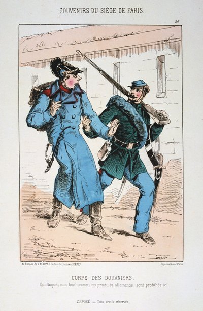 Corps des Douaniers, Siège de Paris, guerre franco-prussienne, 1870-1871 - Unbekannt