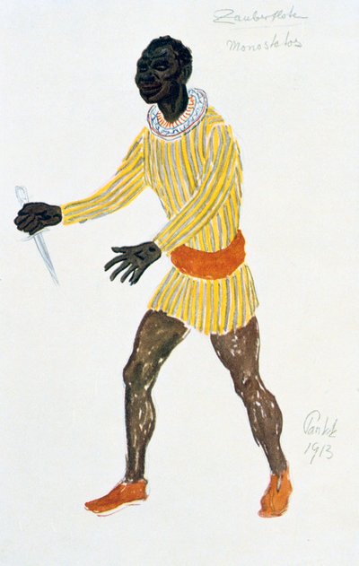Conception de costume pour Monostatos, 1913 - Unbekannt