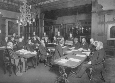 Cour de la Compagnie des Couteliers : examen du travail de leurs apprentis, Londres, 1902 1903 - Unbekannt