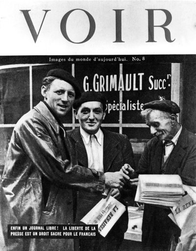 Couverture du magazine Voir, 1944 - Unbekannt