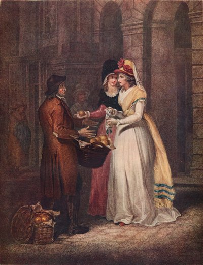 Les cris de Londres, 3e planche, Douces oranges de Chine, 1794, 1911 - Unbekannt