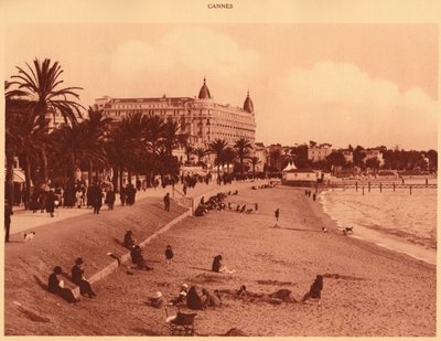 Promenade de la Croisette - Plage et Casino, Cannes, 1930 - Unbekannt