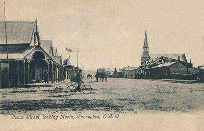 Rue Cross, vue vers le nord, Kroonstad, O.R.C, vers 1905 - Unbekannt
